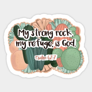 Psalm 62:7 Sticker